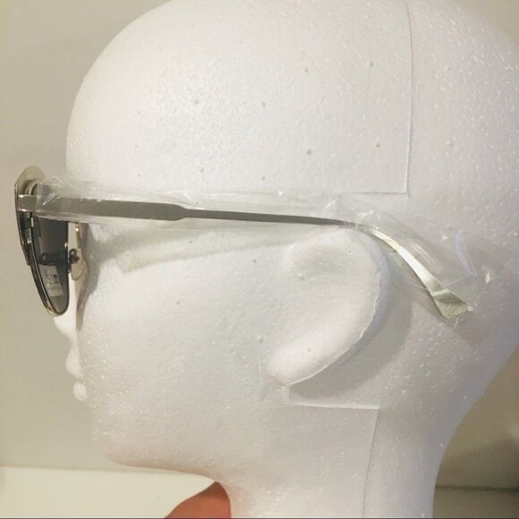 Joe's Jeans Metallic Cat eye Gunmetal Gray Sunglas - Picture 5 of 6